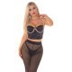 Crop top dama tip corset, negru cu pietricele, Ruslana Crop top dama tip corset, negru cu pietricele, Ruslana 5 - jojofashion.ro