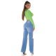 Crop top dama verde light, cu maneca lunga si cupe, Darya Crop top dama verde light, cu maneca lunga si cupe, Darya 5 - jojofashion.ro