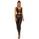Crop top dama wetlook, negru, cu bralette, Tansu Crop top dama wetlook, negru, cu bralette, Tansu 5 - jojofashion.ro