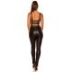 Crop top dama wetlook, negru, cu bralette, Tansu Crop top dama wetlook, negru, cu bralette, Tansu 7 - jojofashion.ro