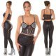 Top dama bralette tul negru cu pietre stralucitoare Liddy Top dama bralette tul negru cu pietre stralucitoare Liddy 7 - jojofashion.ro