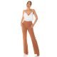 Top dama, decolteu cascada, satin alb, accesorizat cu perle artificiale, Cinnia 4 - jojofashion.ro