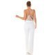 Top dama, decolteu cascada, satin bej, accesorizat cu perle artificiale, Cinnia 5 - jojofashion.ro