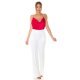 Top dama, decolteu cascada, satin rosu, accesorizat cu perle artificiale, Cinnia 4 - jojofashion.ro