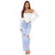 Top dama tip corset, alb, din satin, cu maneca lunga si umerii goi, Esra 6 - jojofashion.ro