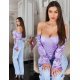 Top dama tip corset, lila, din satin, cu maneca lunga si umerii goi, Esra 7 - jojofashion.ro