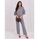 Compleu dama tricotat din vascoza gri Camelly 2 - jojofashion.ro