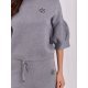 Compleu dama tricotat din vascoza gri Camelly 5 - jojofashion.ro