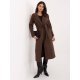Palton dama  maro cu buzunare revere si cordon Yariana 2 - jojofashion.ro
