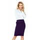 Fusta midi bleumarin Carolina 2 - jojofashion.ro