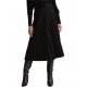 Fusta eleganta midi neagra plisata Florena Fusta eleganta midi neagra plisata Florena 2 - jojofashion.ro