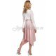Fusta glitter roz asimetrica Paula Fusta glitter roz asimetrica Paula 3 - jojofashion.ro