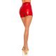 Fusta skort, din piele eco, scurta, rosie, mulata, Ariadna 5 - jojofashion.ro
