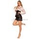 Fusta office imitatie piele scurta  neagra cu talia inalta Elsie 4 - jojofashion.ro