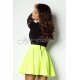 Fusta scurta in clos din vascoza verde neon Saga Fusta scurta in clos din vascoza verde neon Saga 3 - jojofashion.ro
