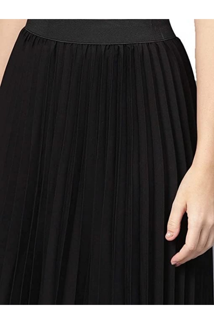 Fusta plisata midi, neagra, eleganta Darinka Fusta plisata midi, neagra, eleganta Darinka 2 - jojofashion.ro