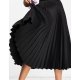 Fusta plisata midi, neagra, eleganta Darinka Fusta plisata midi, neagra, eleganta Darinka 4 - jojofashion.ro