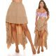 Fusta scurta cappuccino cu trena latino look Nedelya Fusta scurta cappuccino cu trena latino look Nedelya 2 - jojofashion.ro