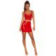 Fusta mulata latex scurta rosie Rihanna Fusta mulata latex scurta rosie Rihanna 4 - jojofashion.ro