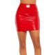 Fusta mulata latex scurta rosie Rihanna Fusta mulata latex scurta rosie Rihanna 3 - jojofashion.ro