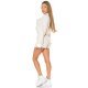 Fusta skort scurta bej cu nasturi aurii Xenia 5 - jojofashion.ro