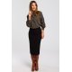 Fusta tip creion, mulata, midi, neagra, clasica, Collie Fusta tip creion, mulata, midi, neagra, clasica, Collie 3 - jojofashion.ro