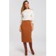 Fusta tip creion, mulata, midi, caramizie, clasica, Collie Fusta tip creion, mulata, midi, caramizie, clasica, Collie 3 - jojofashion.ro