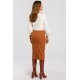 Fusta tip creion, mulata, midi, caramizie, clasica, Collie Fusta tip creion, mulata, midi, caramizie, clasica, Collie 4 - jojofashion.ro