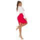 Fusta bandage midi, roz zmeura, tip creion, cu fermoar la spate, Sofie Fusta bandage midi, roz zmeura, tip creion, cu fermoar la spate, Sofie 6 - jojofashion.ro