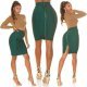 Fusta bandage midi, verde, tip creion, cu fermoar la spate, Sofie 8 - jojofashion.ro