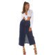 Fusta blugi lunga, albastra, din denim, cu talia inalta, Sigrid Fusta blugi lunga, albastra, din denim, cu talia inalta, Sigrid 6 - jojofashion.ro