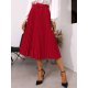 Fusta eleganta plisata, midi, rosie, Florena Fusta eleganta plisata, midi, rosie, Florena 2 - jojofashion.ro