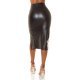 Fusta conica piele eco midi, neagra Ektrinis Fusta conica piele eco midi, neagra Ektrinis 3 - jojofashion.ro