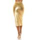 Fusta cu aspect metalic, vascoza, aurie, midi, despicata frontal, Sass Fusta cu aspect metalic, vascoza, aurie, midi, despicata frontal, Sass 3 - jojofashion.ro