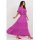Fusta cu volane si curea, din vascoza, lunga, roz magenta, fluida, Amrita Fusta cu volane si curea, din vascoza, lunga, roz magenta, fluida, Amrita 4 - jojofashion.ro