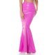 Fusta mulata latex lunga roz bombon crapata la spate Zandra Fusta mulata latex lunga roz bombon crapata la spate Zandra 2 - jojofashion.ro