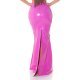 Fusta mulata latex lunga roz bombon crapata la spate Zandra Fusta mulata latex lunga roz bombon crapata la spate Zandra 3 - jojofashion.ro