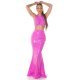 Fusta mulata latex lunga roz bombon crapata la spate Zandra Fusta mulata latex lunga roz bombon crapata la spate Zandra 5 - jojofashion.ro