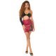 Fusta piele eco scurta burgundy cu dantela Essie Fusta piele eco scurta burgundy cu dantela Essie 6 - jojofashion.ro