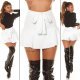 Fusta dama skort, scurta, alba, cu volan, in clos, Valencia 7 - jojofashion.ro