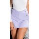 Fusta dama skort, scurta, lila, cu talie inalta si nasturi decorativi, Shayka 2 - jojofashion.ro
