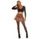 Fusta dama skort, wetlook, scurta, maro, cu volan, in clos, Feliciana 8 - jojofashion.ro