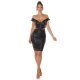 Fusta dama tip creion scurta neagra WetLook Trisee Fusta dama tip creion scurta neagra WetLook Trisee 5 - jojofashion.ro