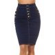 Fusta de blugi midi conica bleumarin Alecia Fusta de blugi midi conica bleumarin Alecia 2 - jojofashion.ro