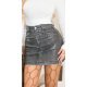 Fusta din imitatie piele scurta gri Efnan Fusta din imitatie piele scurta gri Efnan 2 - jojofashion.ro