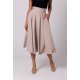 Fusta eleganta, in clos, midi, bej, cu talia inalta, Ninette Fusta eleganta, in clos, midi, bej, cu talia inalta, Ninette 2 - jojofashion.ro