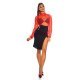 Fusta eleganta midi bleumarin navy crapata pe picior Miray Fusta eleganta midi bleumarin navy crapata pe picior Miray 7 - jojofashion.ro