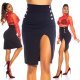 Fusta eleganta midi bleumarin navy crapata pe picior Miray Fusta eleganta midi bleumarin navy crapata pe picior Miray 8 - jojofashion.ro