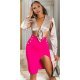 Fusta eleganta midi, roz fucsia, crapata pe picior Miray Fusta eleganta midi, roz fucsia, crapata pe picior Miray 4 - jojofashion.ro