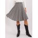 Fusta evazata, carouri mici, midi, neagra, Lilisa Fusta evazata, carouri mici, midi, neagra, Lilisa 2 - jojofashion.ro